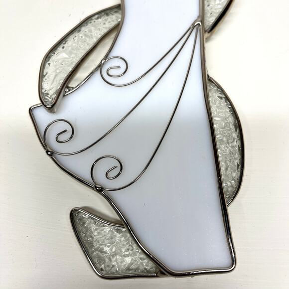 Stained Glass Angel Sun Catcher FLAW - Picture 3 of 7